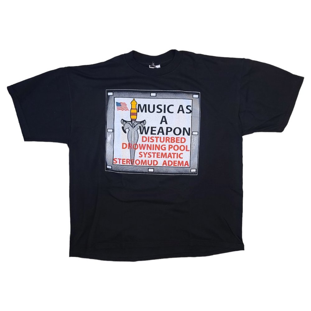 Vintage 2001 Music As A Weapon Tour Shirt